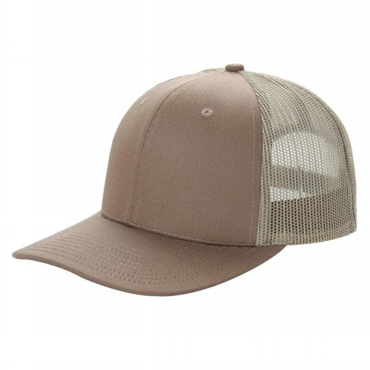 TRTM Solid Trucker Mesh Hat Adjustable Fit with Radian Design